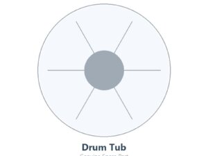 Drum-Tub spare part - Lg Shocks - 383EER3001K